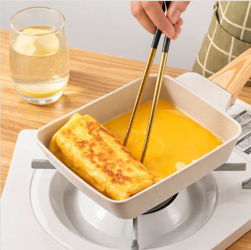 Non-Stick Tamagoyaki Frying Pan | Japanese Square Omelette Pan