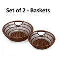 Set of 2 - Elegant Nylon Wire Woven Baskets