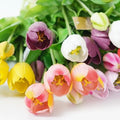 Mixed Colors Artificial Tulips Bunch