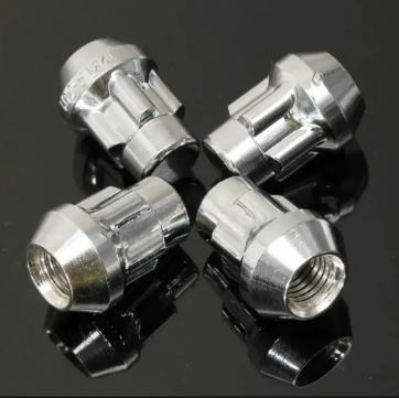 Anti-Theft Wheel Bolts - Car Tyre Security Nuts - Set of 4 Locks and 1 Key