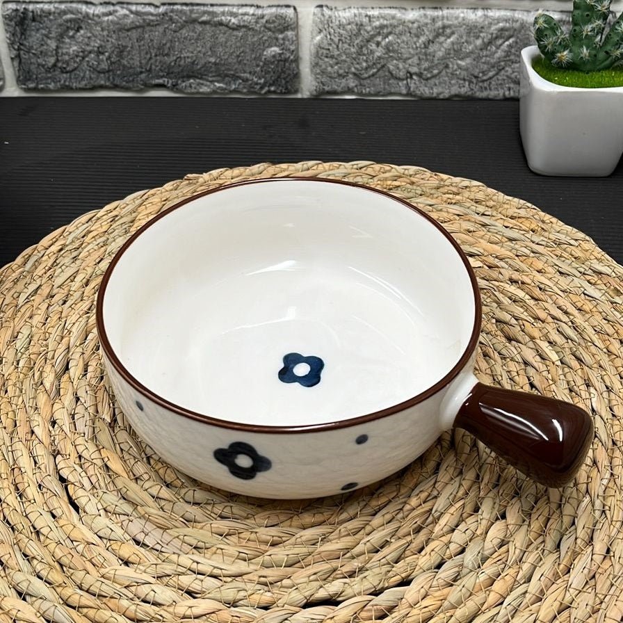 Korean Bowl Cute Ceramic Bowl With Handle - Techmanistan in Pakistan