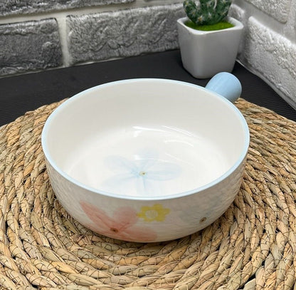 Korean Bowl Cute Ceramic Bowl With Handle - Techmanistan in Pakistan