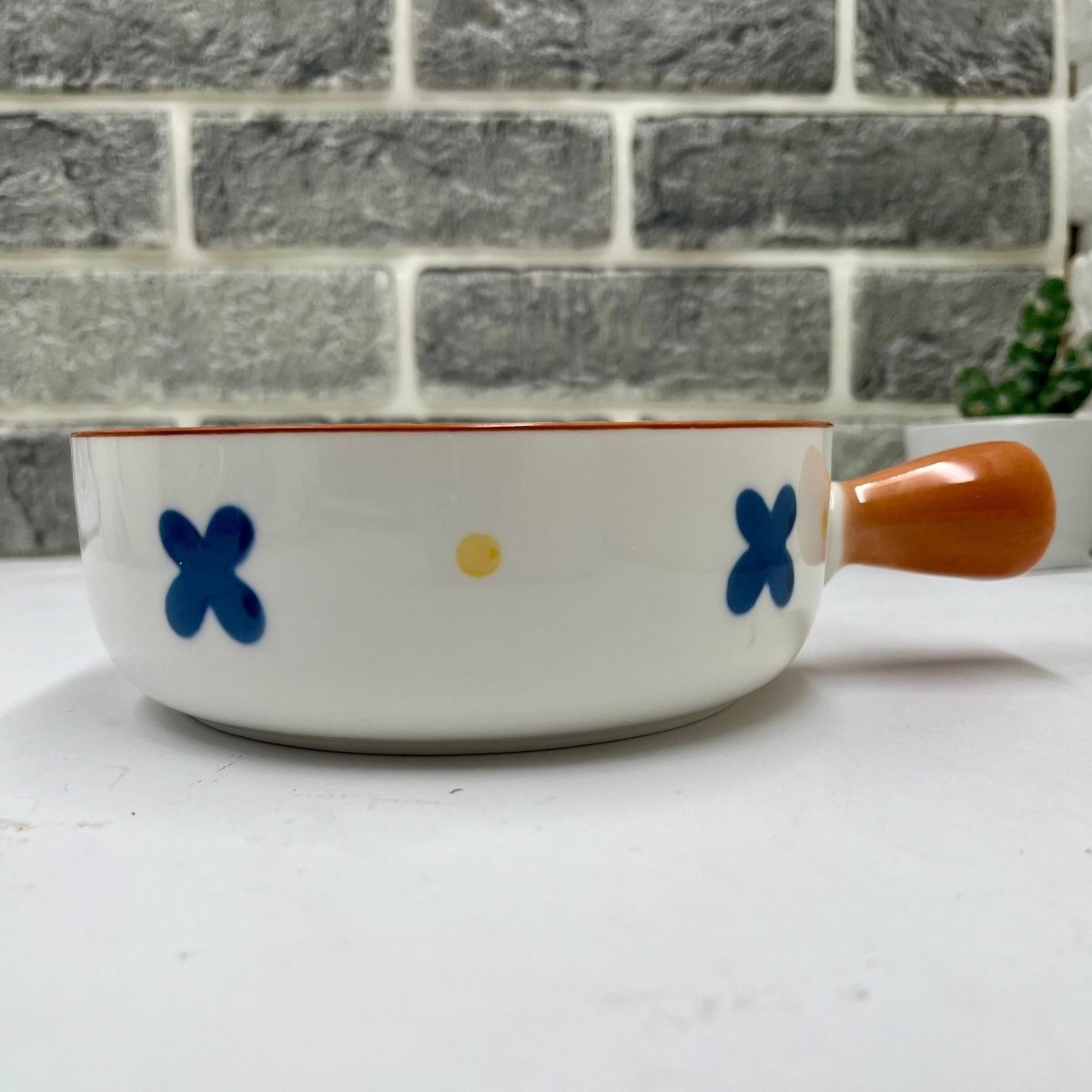 Korean Bowl Cute Ceramic Bowl With Handle - Techmanistan in Pakistan