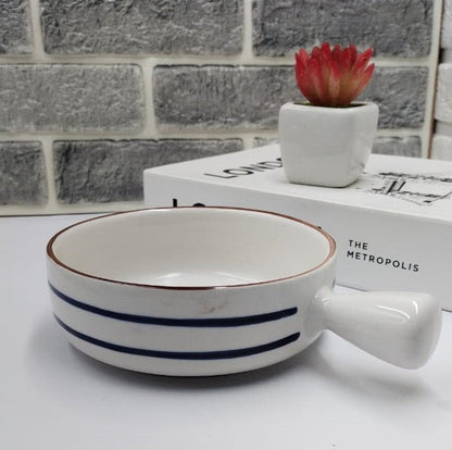 Korean Bowl Cute Ceramic Bowl With Handle - Techmanistan in Pakistan