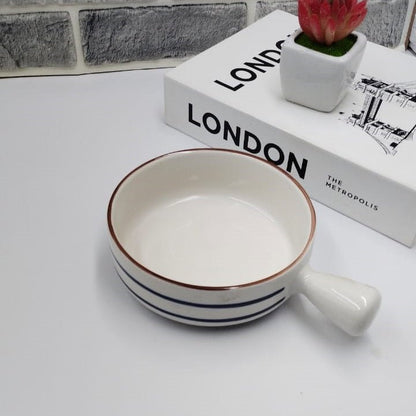 Korean Bowl Cute Ceramic Bowl With Handle - Techmanistan in Pakistan