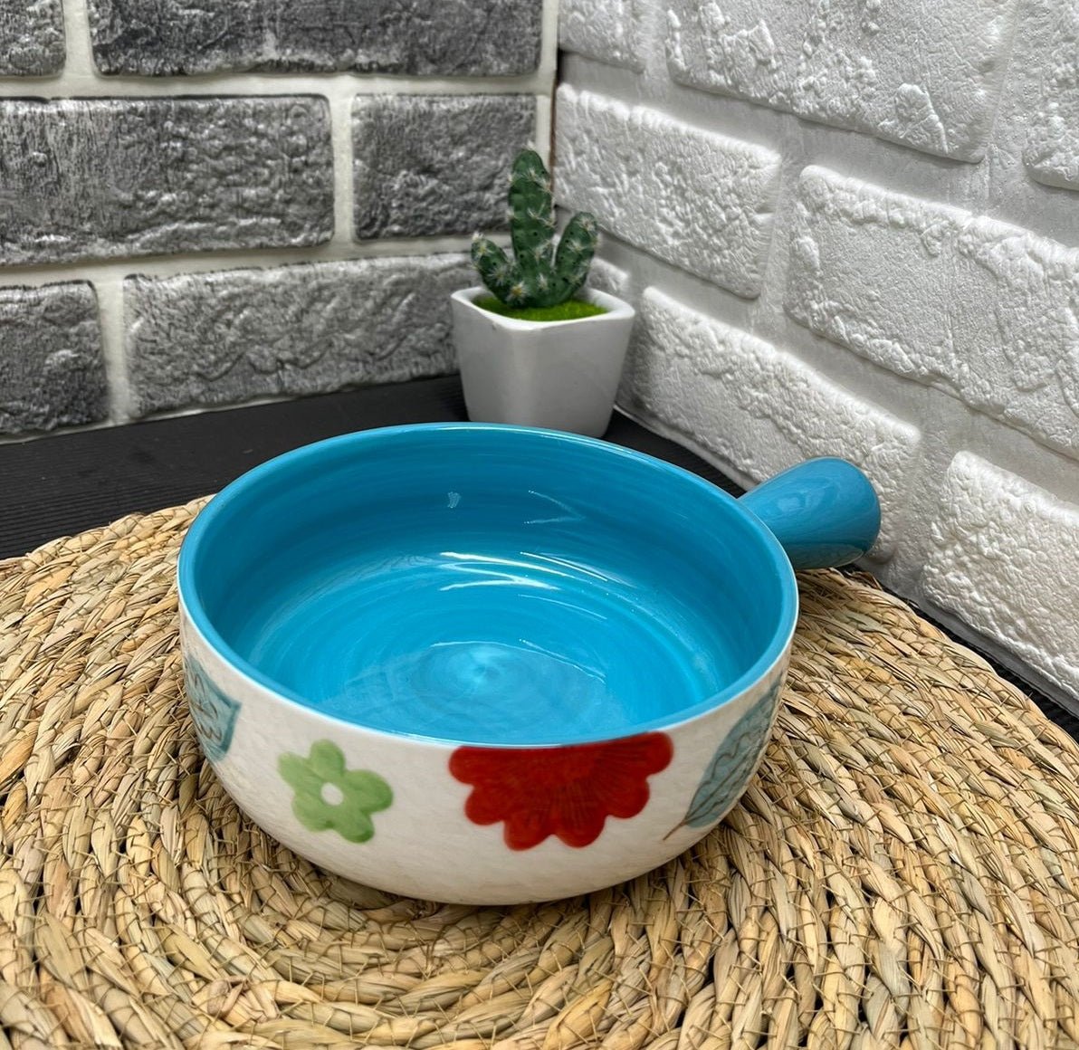 Korean Bowl Cute Ceramic Bowl With Handle - Techmanistan in Pakistan
