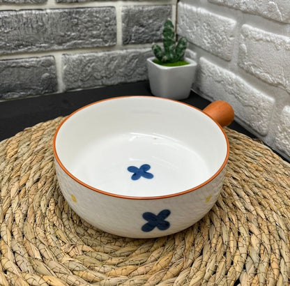 Korean Bowl Cute Ceramic Bowl With Handle - Techmanistan in Pakistan