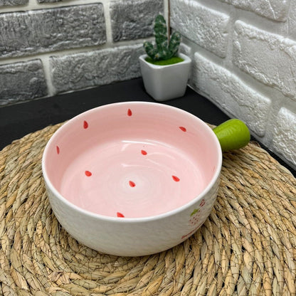 Korean Bowl Cute Ceramic Bowl With Handle - Techmanistan in Pakistan