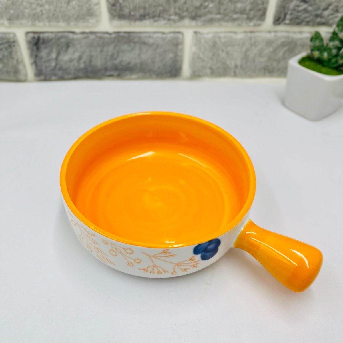 Korean Bowl Cute Ceramic Bowl With Handle - Techmanistan in Pakistan
