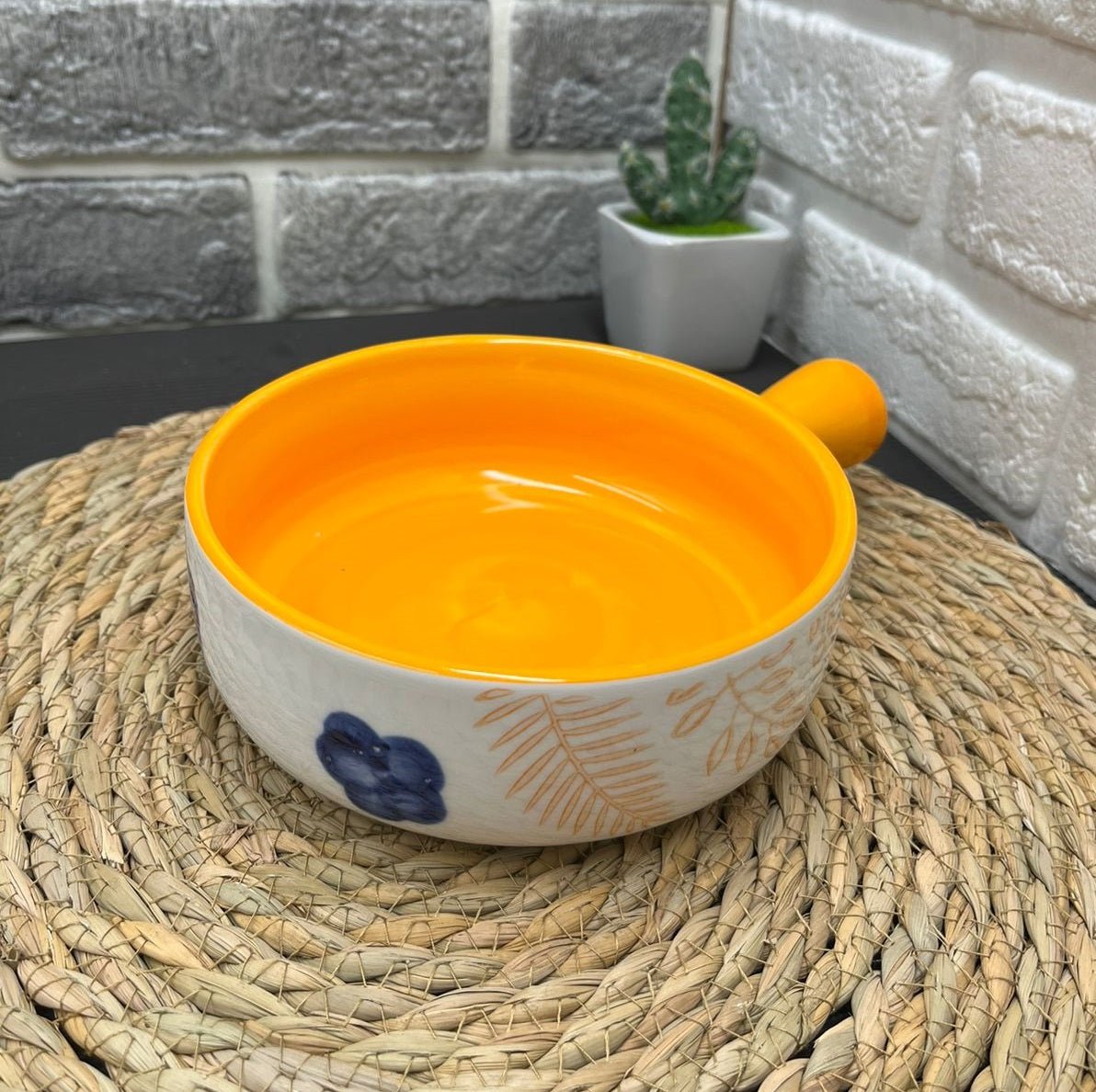 Korean Bowl Cute Ceramic Bowl With Handle - Techmanistan in Pakistan