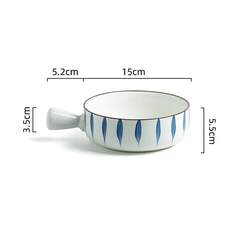 Korean Bowl Cute Ceramic Bowl With Handle - Techmanistan in Pakistan