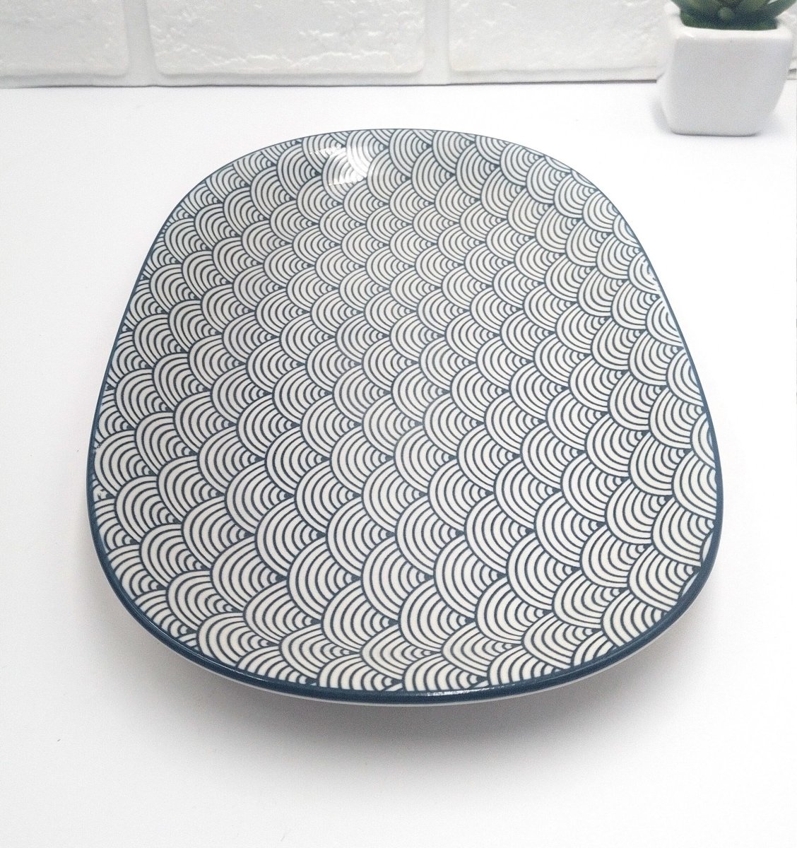 Large Oval Ceramic Tray - Techmanistan in Pakistan