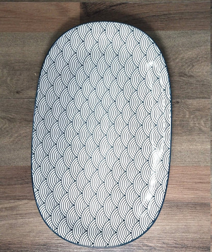 Large Oval Ceramic Tray - Techmanistan in Pakistan