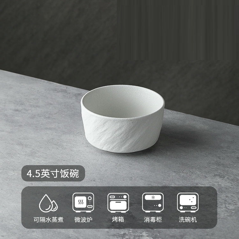 Textured Matte Finish Stoneware Bowl/Plate