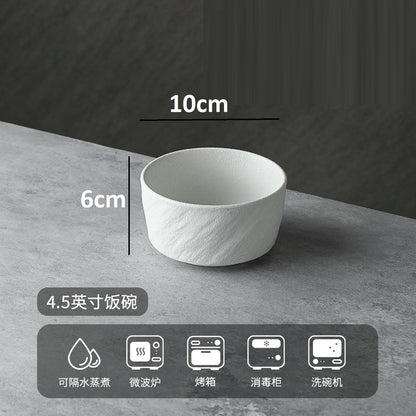 Textured Matte Finish Stoneware Bowl/Plate