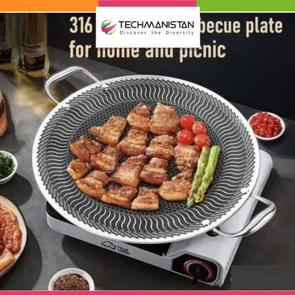 Laser Coated Honeycomb Print Tawa - Techmanistan in Pakistan