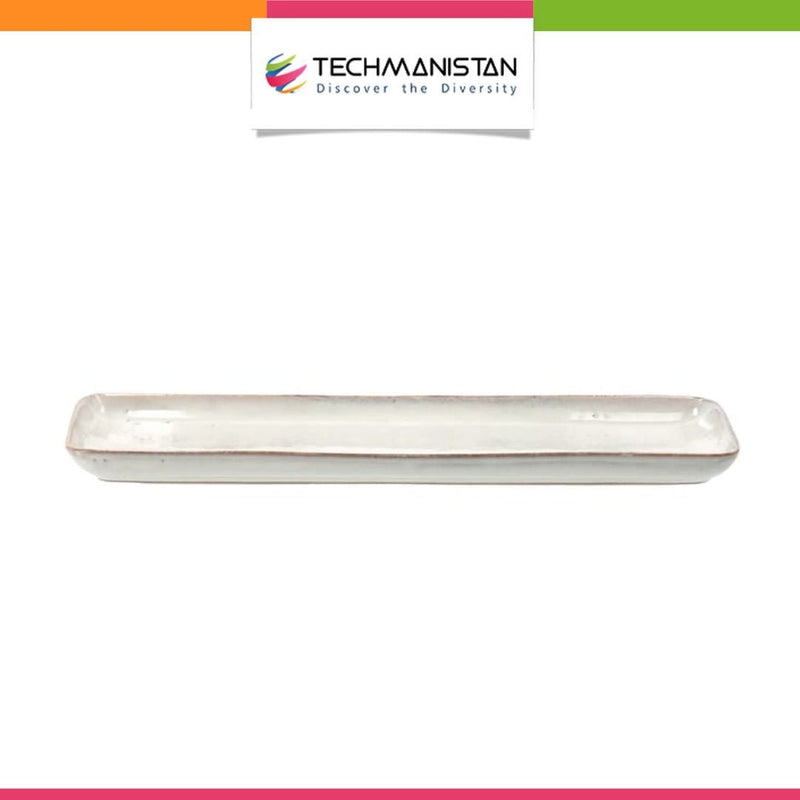 Long Ceramic Rectangular Sushi Plate - Techmanistan in Pakistan