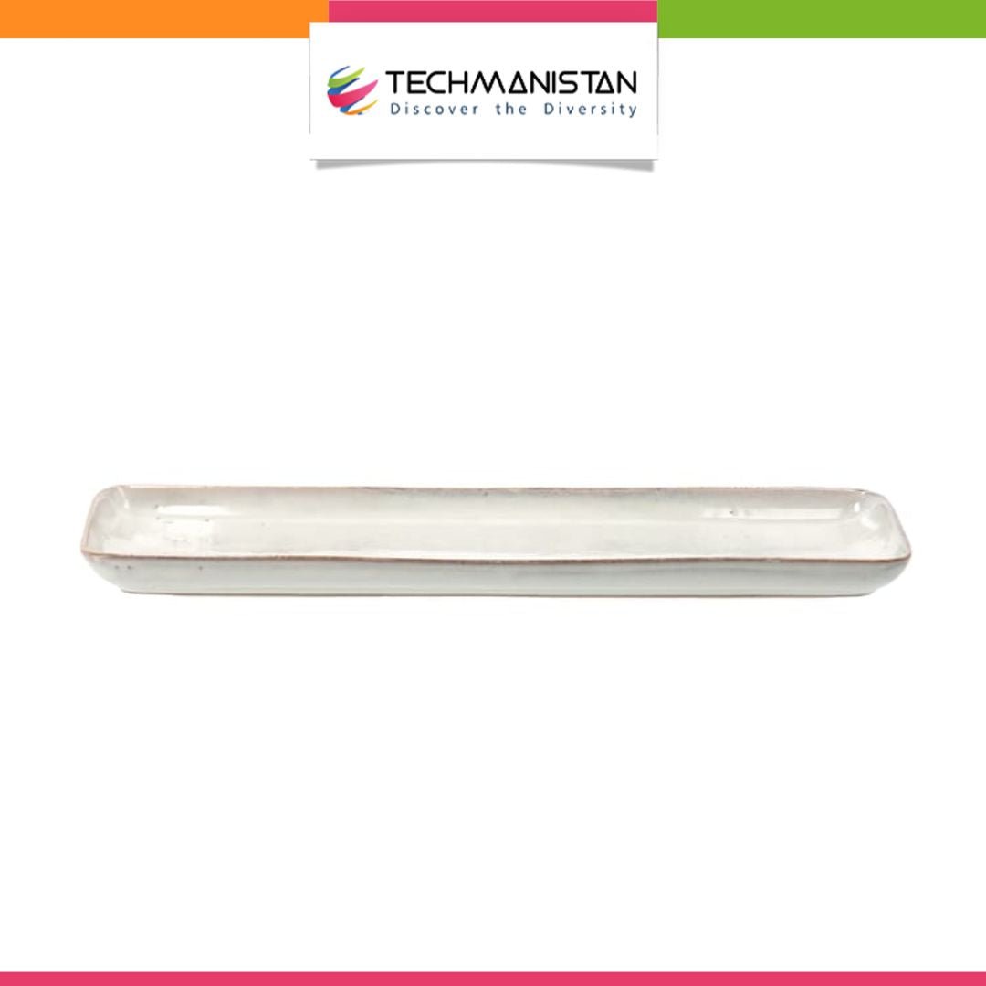 Long Ceramic Rectangular Sushi Plate - Techmanistan in Pakistan