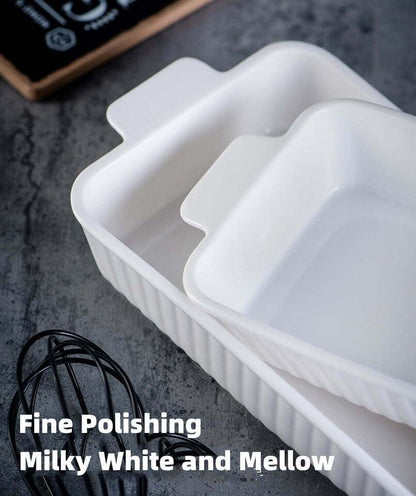 Long Ceramic Serving Tray with Handles - Techmanistan in Pakistan