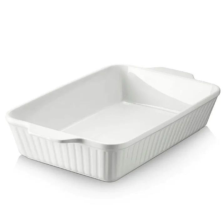 Long Ceramic Serving Tray with Handles - Techmanistan in Pakistan