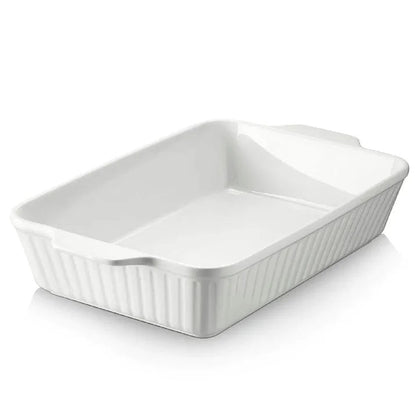 Long Ceramic Serving Tray with Handles - Techmanistan in Pakistan