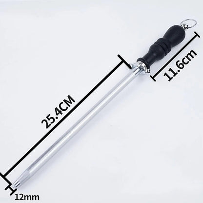 Long Stainless Steel Knife Sharpener Rod - Techmanistan in Pakistan