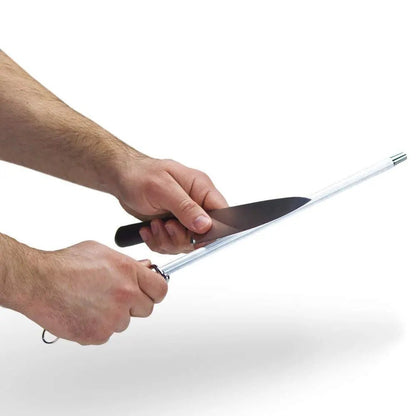 Long Stainless Steel Knife Sharpener Rod - Techmanistan in Pakistan