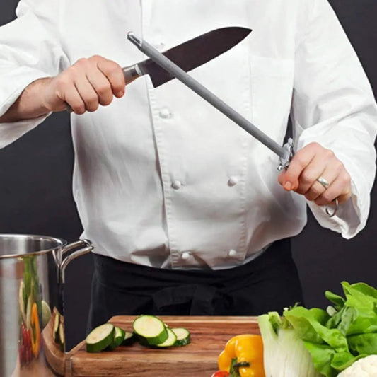 Long Stainless Steel Knife Sharpener Rod - Techmanistan in Pakistan