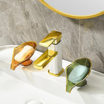 Lotus Leaf Self Draining Luxury Soap Holder - Techmanistan in Pakistan