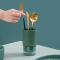 Self Draining Ceramic Chopsticks Cutlery Holder Techmanistan