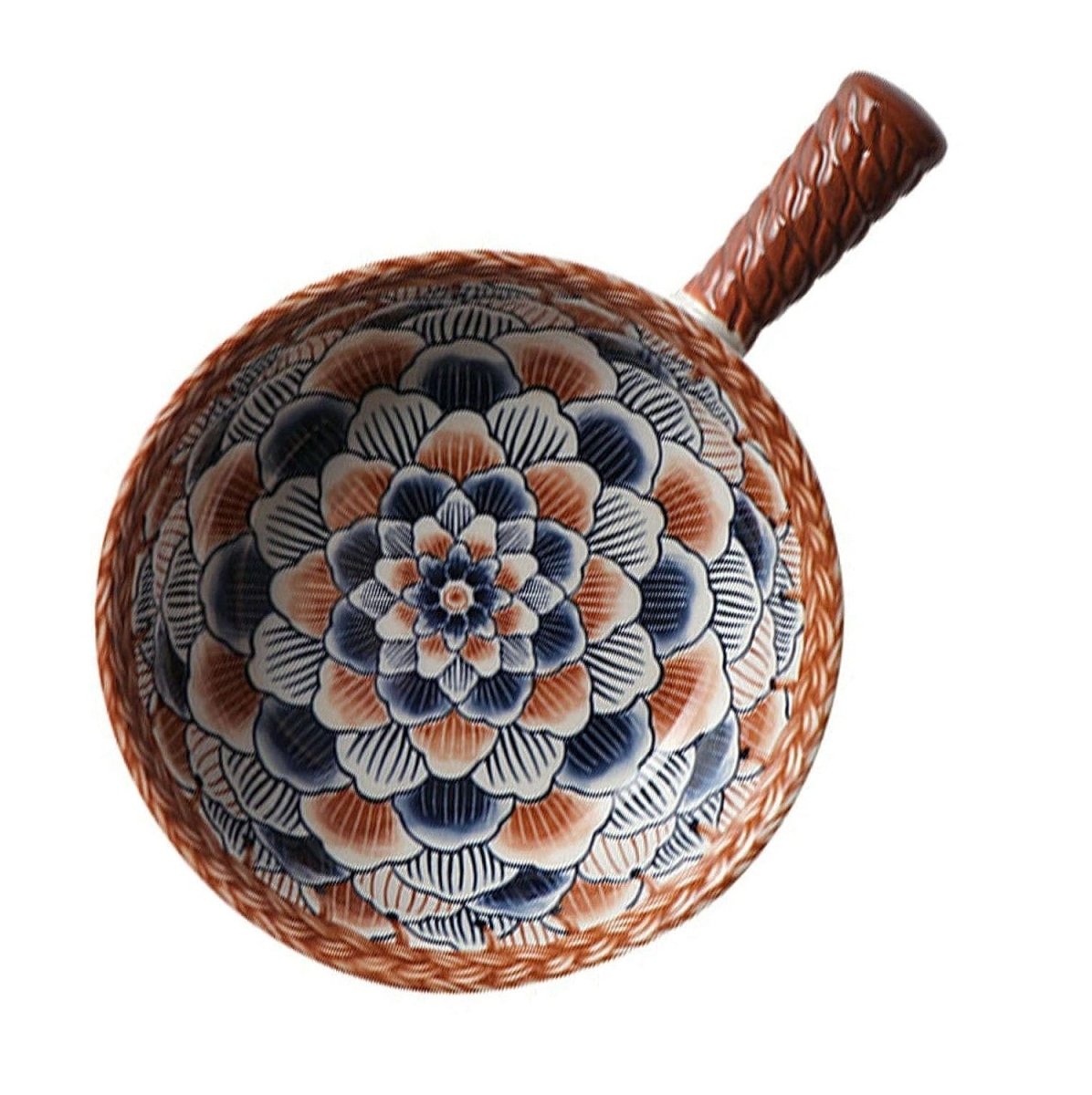 Mandala Print Ceramic Bowl with Handle - Techmanistan in Pakistan
