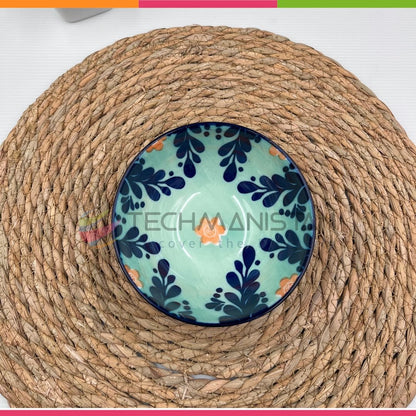 Maxwell Williams Majolica Teal Poke Ceramic Bowl - Techmanistan in Pakistan