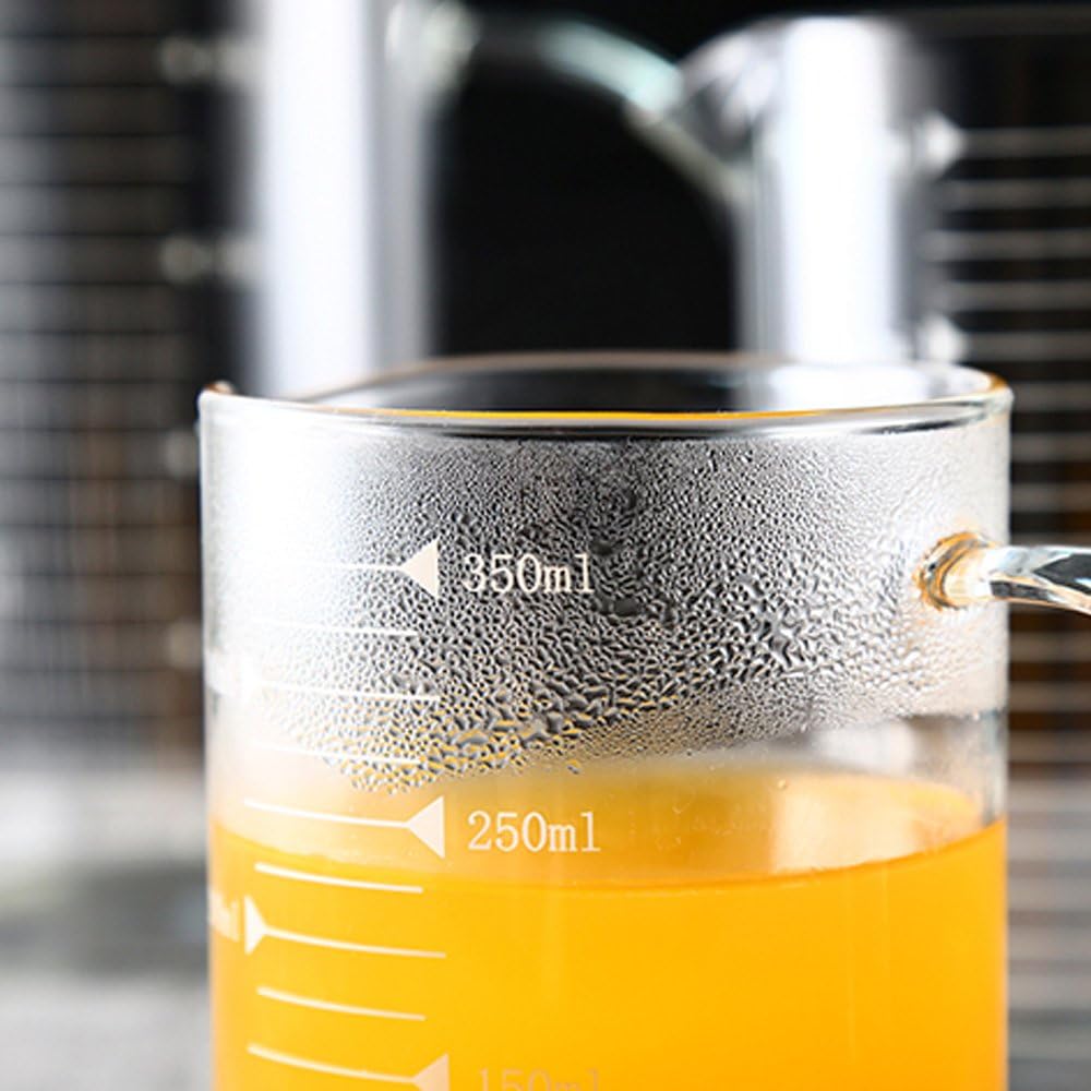 Measuring Glass Jug with Handle & Wooden Lid - Techmanistan