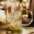 Measuring Glass Jug with Handle & Wooden Lid - Techmanistan