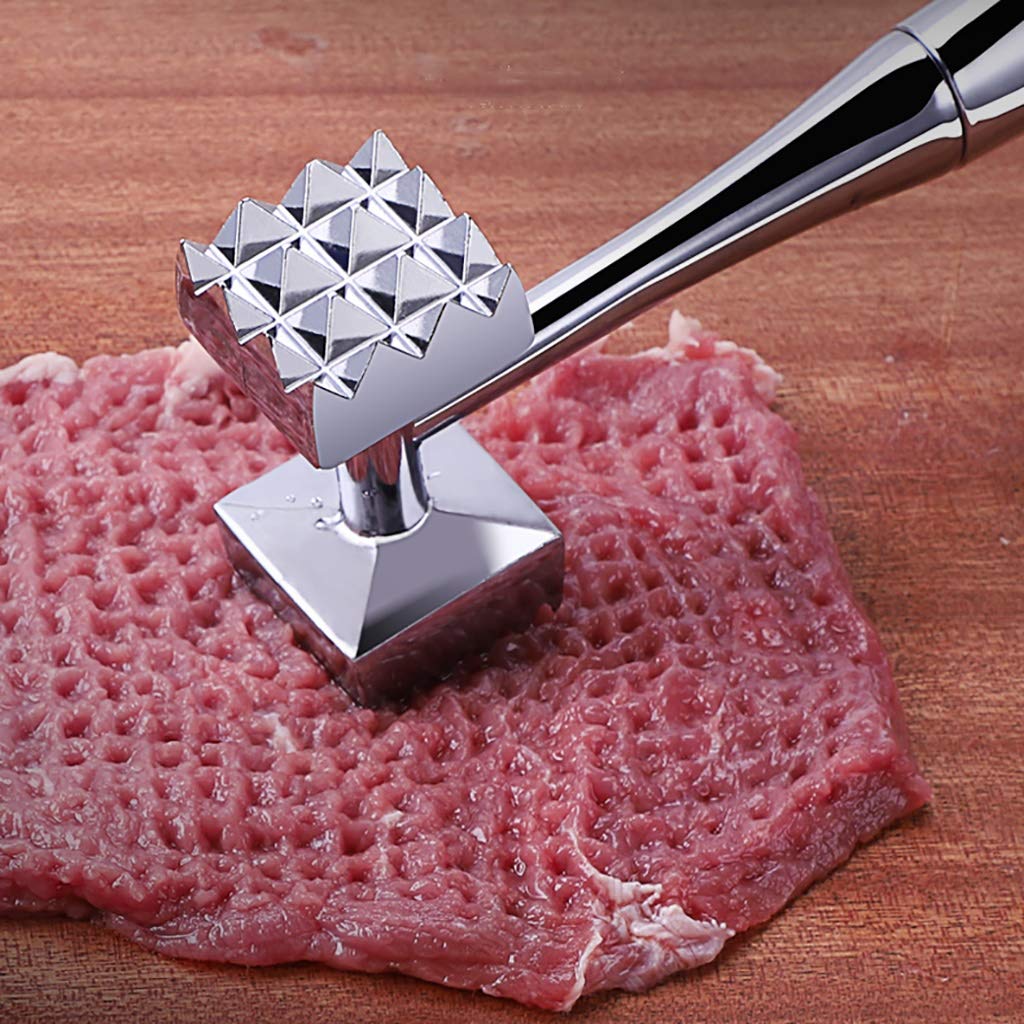 Metal Alloy Double Sided Meat Tenderizer - Techmanistan in Pakistan