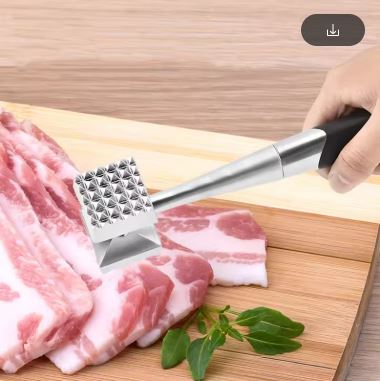 Metal Alloy Double Sided Meat Tenderizer - Techmanistan in Pakistan