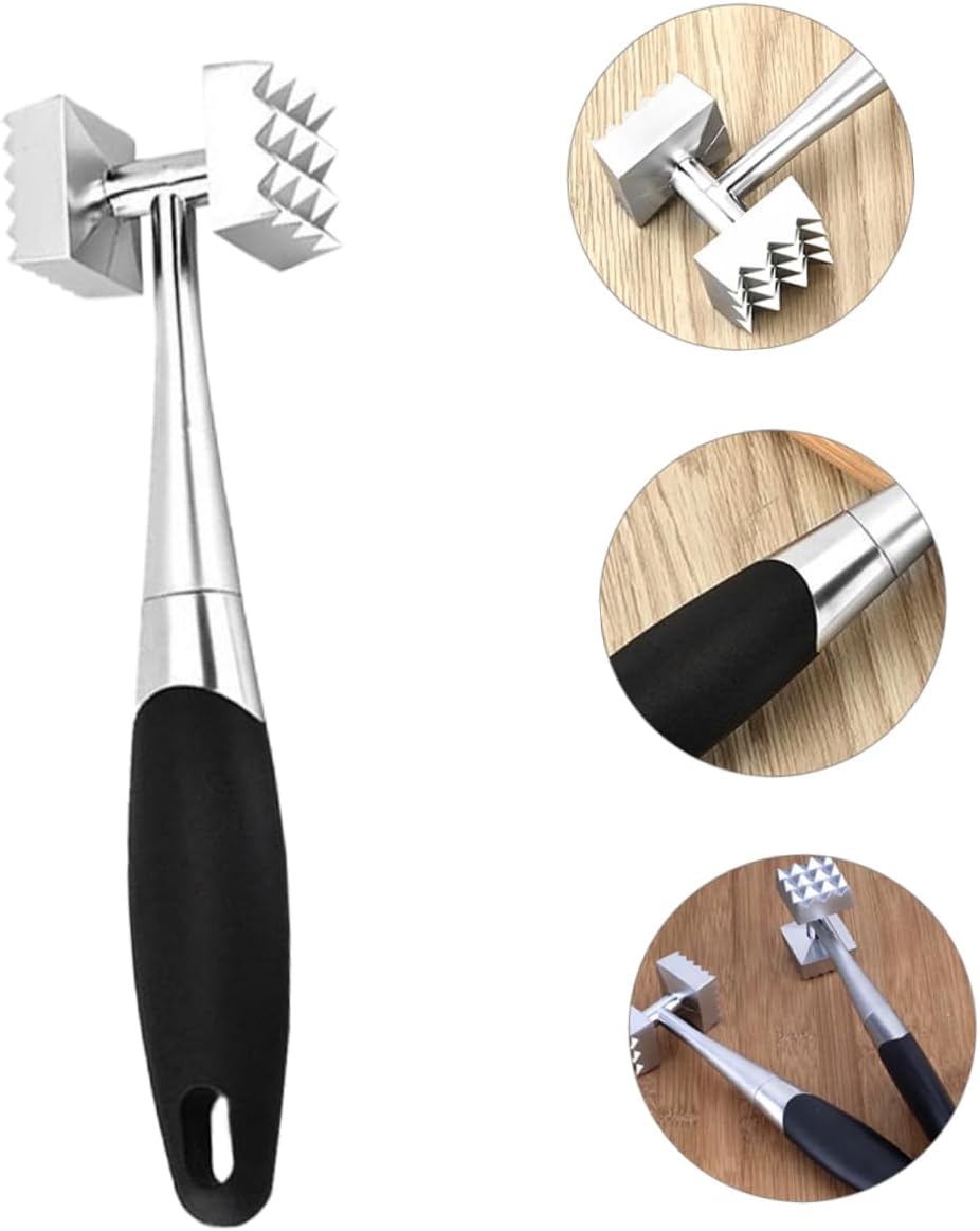 Metal Alloy Double Sided Meat Tenderizer - Techmanistan in Pakistan