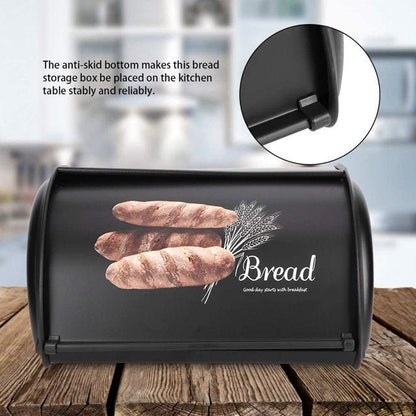 Metal Bread Box with Roll Top - Techmanistan in Pakistan