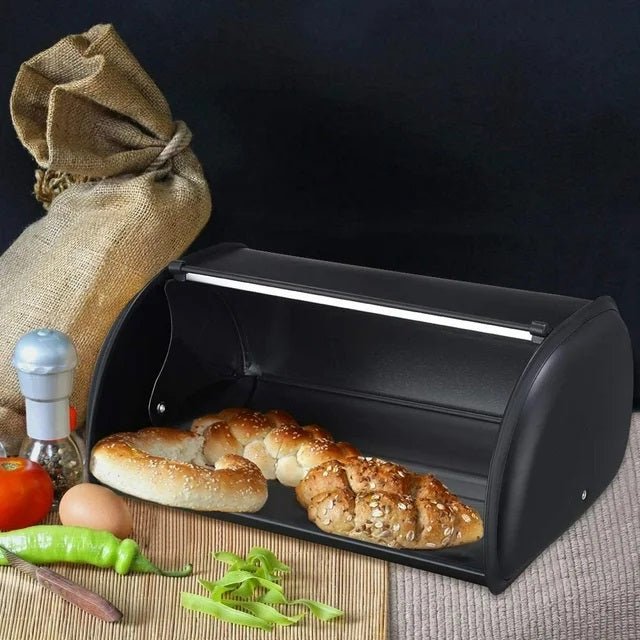 Metal Bread Box with Roll Top - Techmanistan in Pakistan