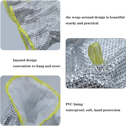 Metal Mesh Dish Cleaning Gloves - Techmanistan in Pakistan