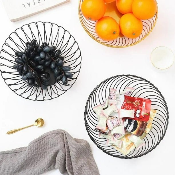 Metal Wire Fruit Basket Holder - Techmanistan in Pakistan