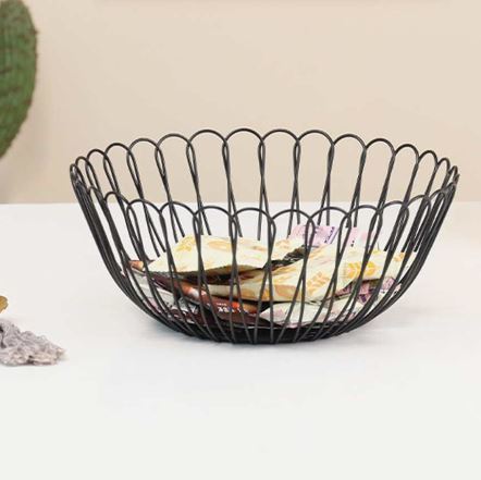 Metal Wire Fruit Basket Holder - Techmanistan in Pakistan