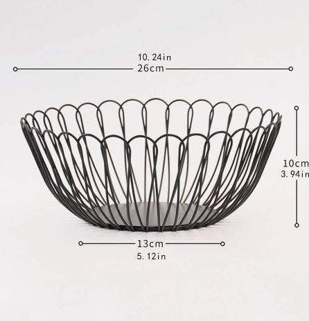 Metal Wire Fruit Basket Holder - Techmanistan in Pakistan