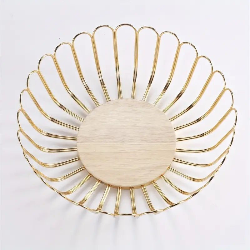 Metal Wire Fruit Basket Holder for Kitchen Countertop - Techmanistan in Pakistan