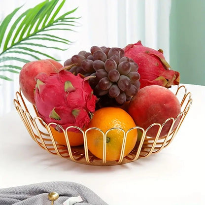 Metal Wire Fruit Basket Holder for Kitchen Countertop - Techmanistan in Pakistan