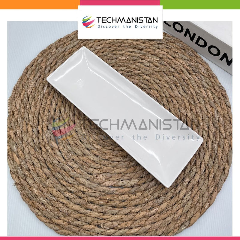 Mini Ceramic Rectangular Sushi Plate - Techmanistan in Pakistan