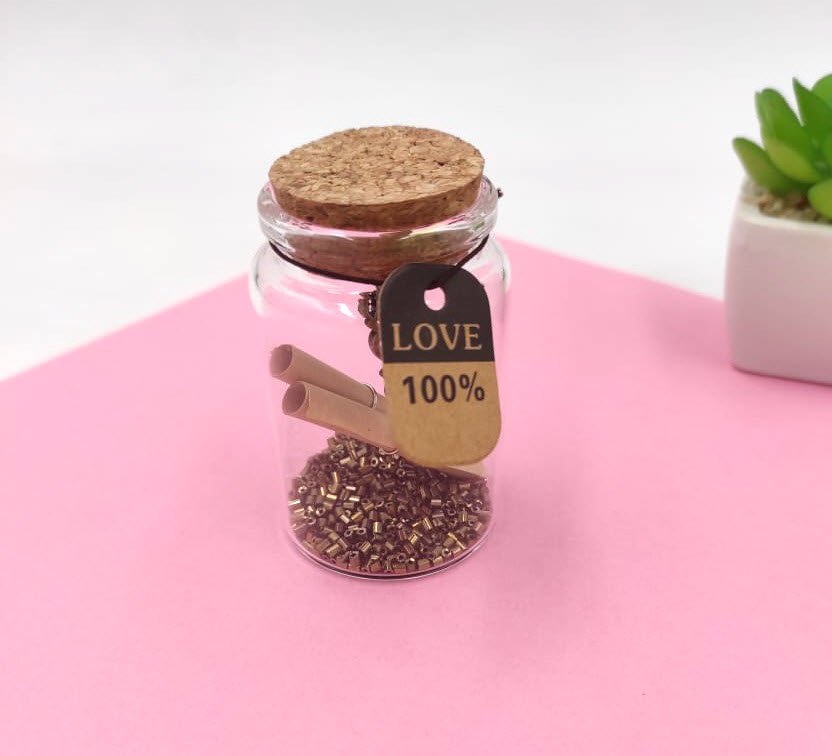 Mini Clear Glass Bottle with Cork Stopper Message Jar Small Gift Containers For Wedding Party, Home Decorative Arts & Crafts Bottles, Mini Clear Wishing Cork Bottle - Techmanistan in Pakistan