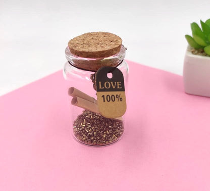 Mini Clear Glass Bottle with Cork Stopper Message Jar Small Gift Containers For Wedding Party, Home Decorative Arts & Crafts Bottles, Mini Clear Wishing Cork Bottle - Techmanistan in Pakistan
