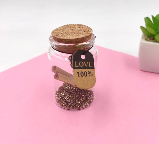 Mini Clear Glass Bottle with Cork Stopper Message Jar Small Gift Containers For Wedding Party, Home Decorative Arts & Crafts Bottles, Mini Clear Wishing Cork Bottle - Techmanistan in Pakistan