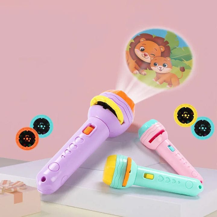 Mini Flashlight Projector Torch Toy with 3 Discs - Techmanistan in Pakistan